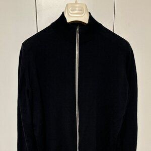 John Smedley Slim-Fit Merino Wool 2-way Zip-Up Cardigan Large